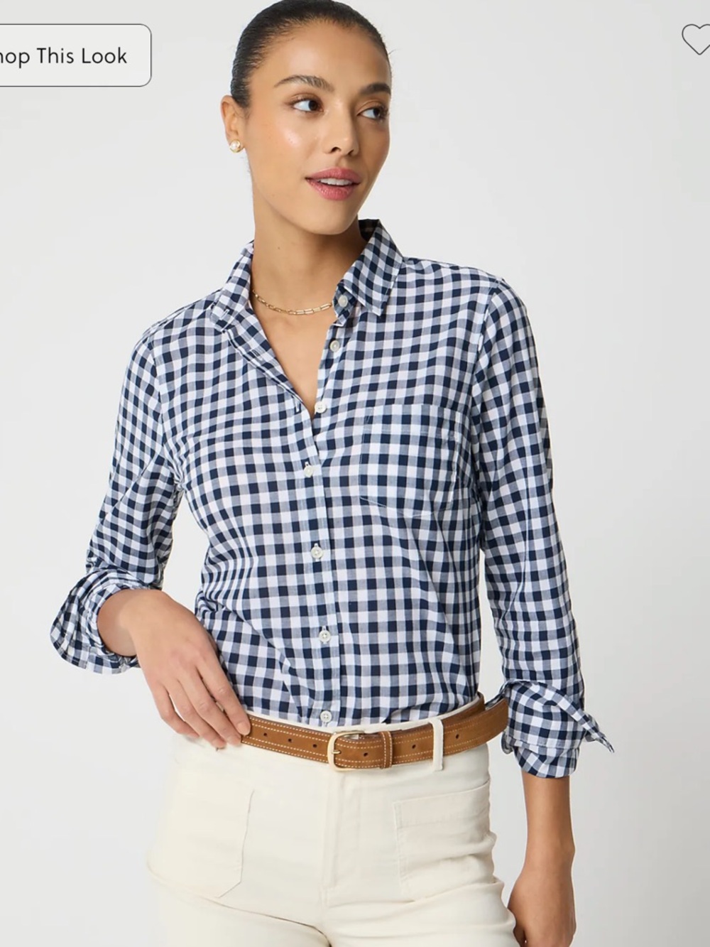 J. Crew Women’s Gingham Shirt